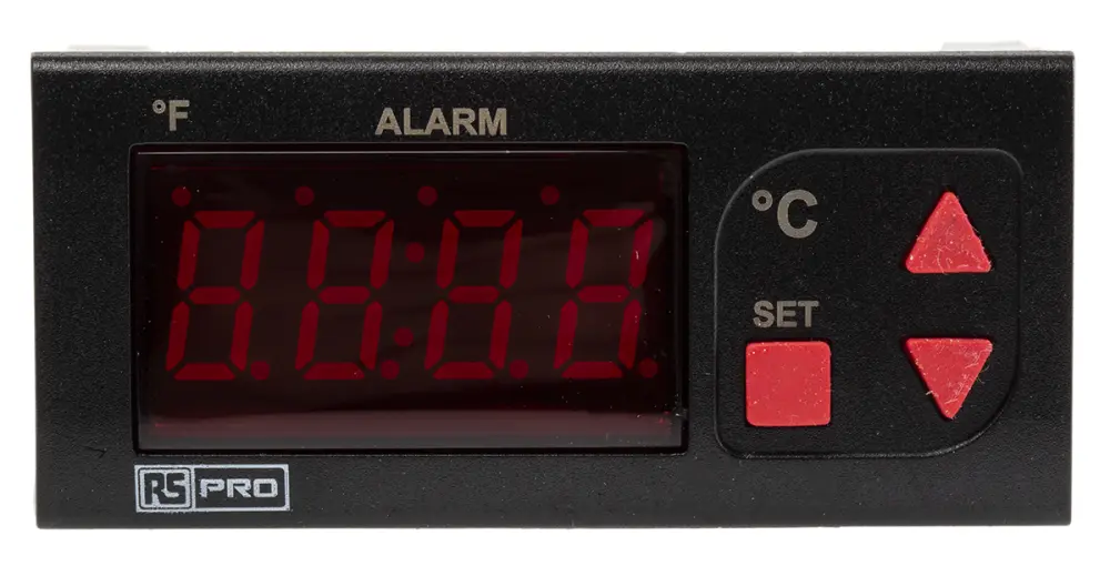 Indicador de temperatura, 77 x 35mm, 24 V ac / dc, 1 entrada NTC