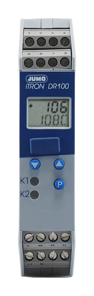 Controlador de temperatura PID Jumo serie iTRON, 110 → 240 V ac, 2 salidas Relé | 702060/288-888-000-23