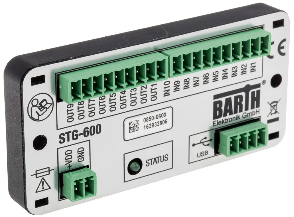 Módulo de E/S PLC BARTH mini-PLC lococube, 7 → 32 V dc, 10 entradas tipo Analogue, Digital, 9 salidas tipo PWM, | 0850-...