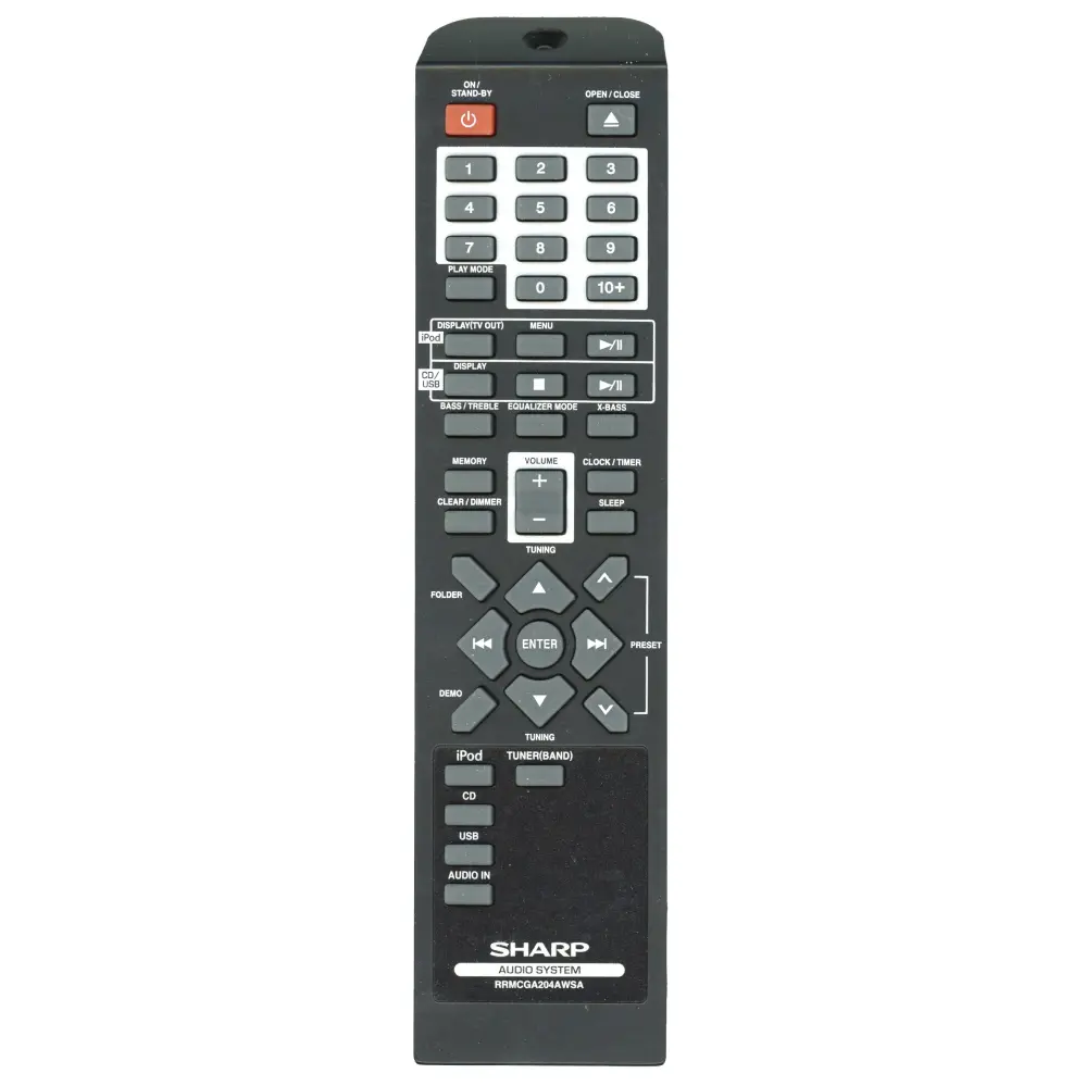 Control remoto de audio Sharp RRMCGA204AWSA