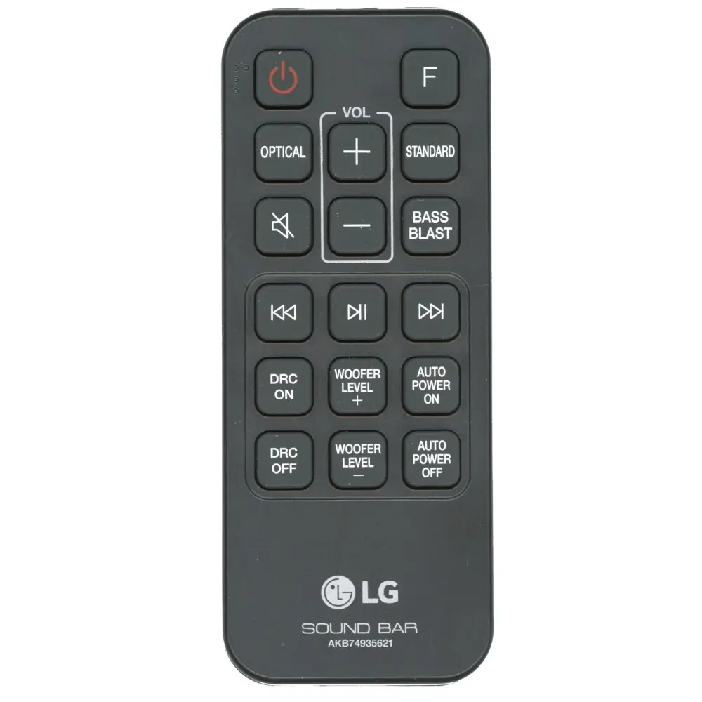 Control remoto de la barra de sonido LG AKB74935621