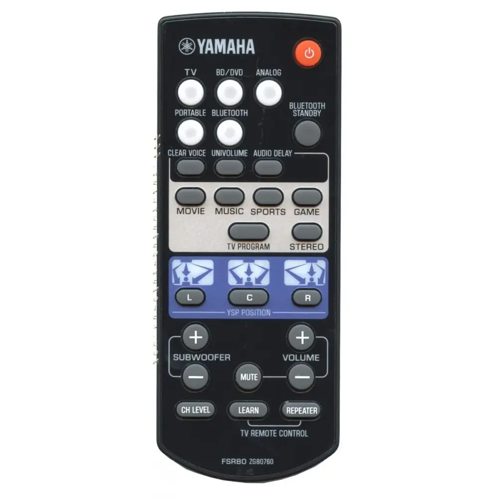 Control remoto de la barra de sonido Yamaha FSR80