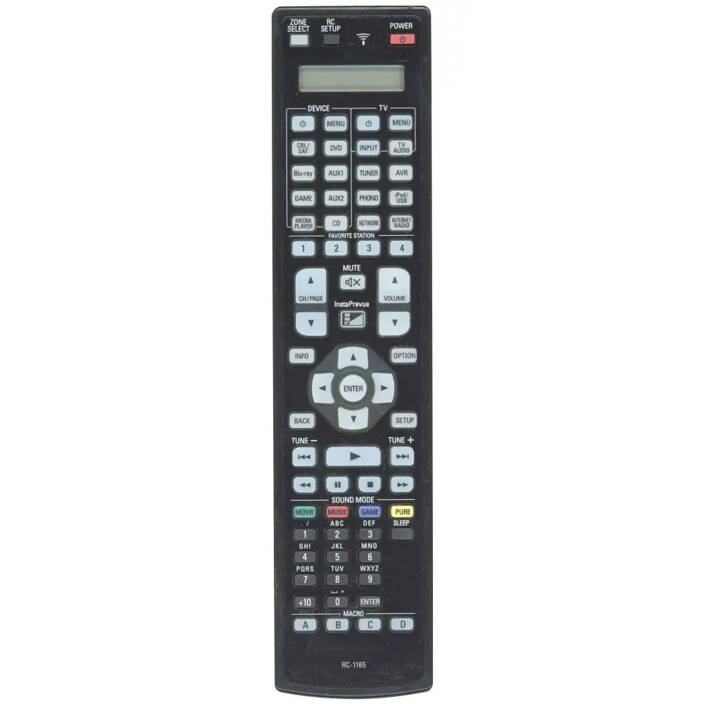 Control remoto del receptor Denon RC1165