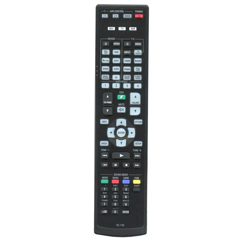 Control remoto del receptor Denon RC1193