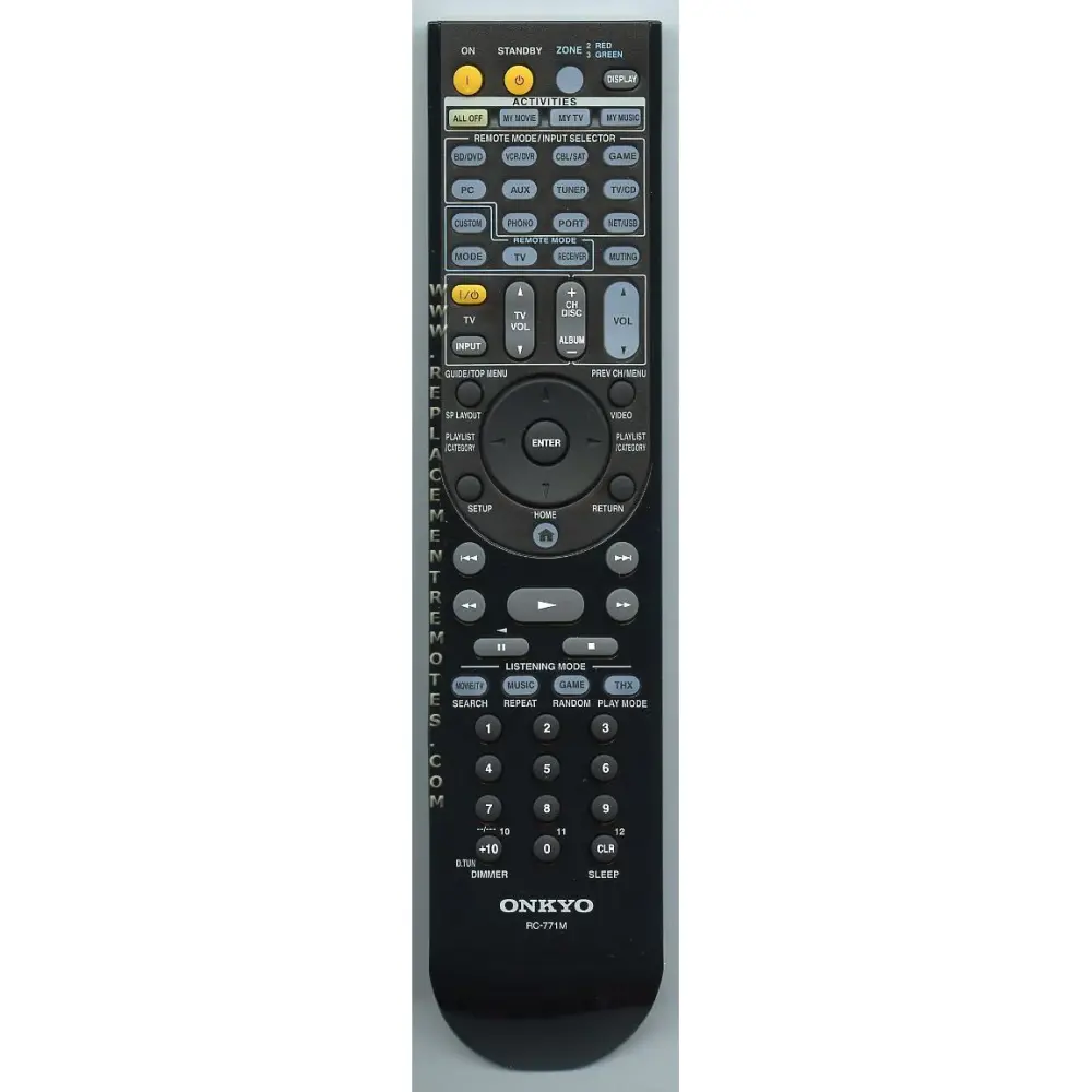 Control remoto del receptor Onkyo RC771M