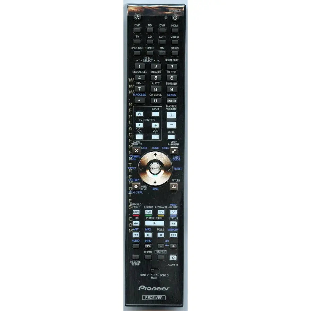 Control remoto del receptor Pioneer AXD7545