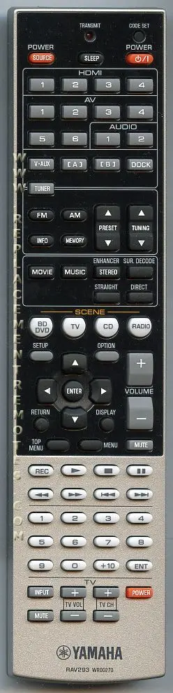 Control remoto del receptor Yamaha RAV293