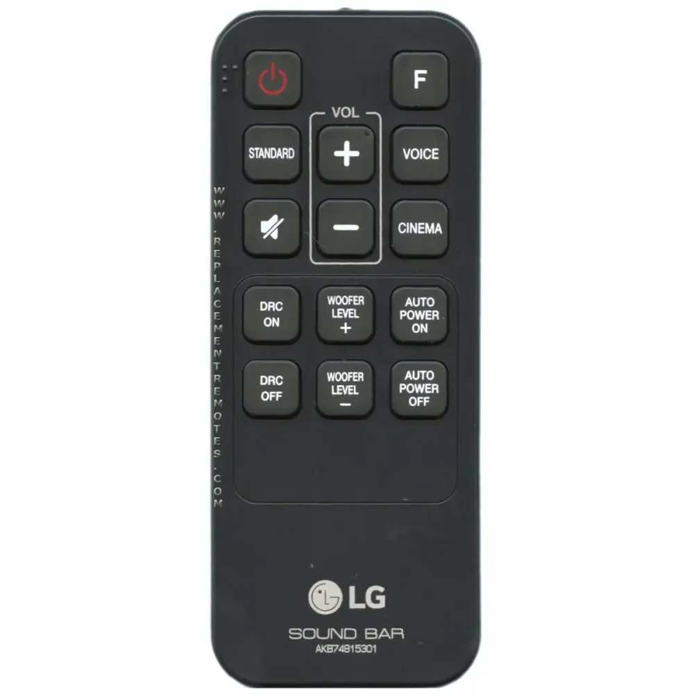 Control remoto para barra de sonido LG AKB74815301
