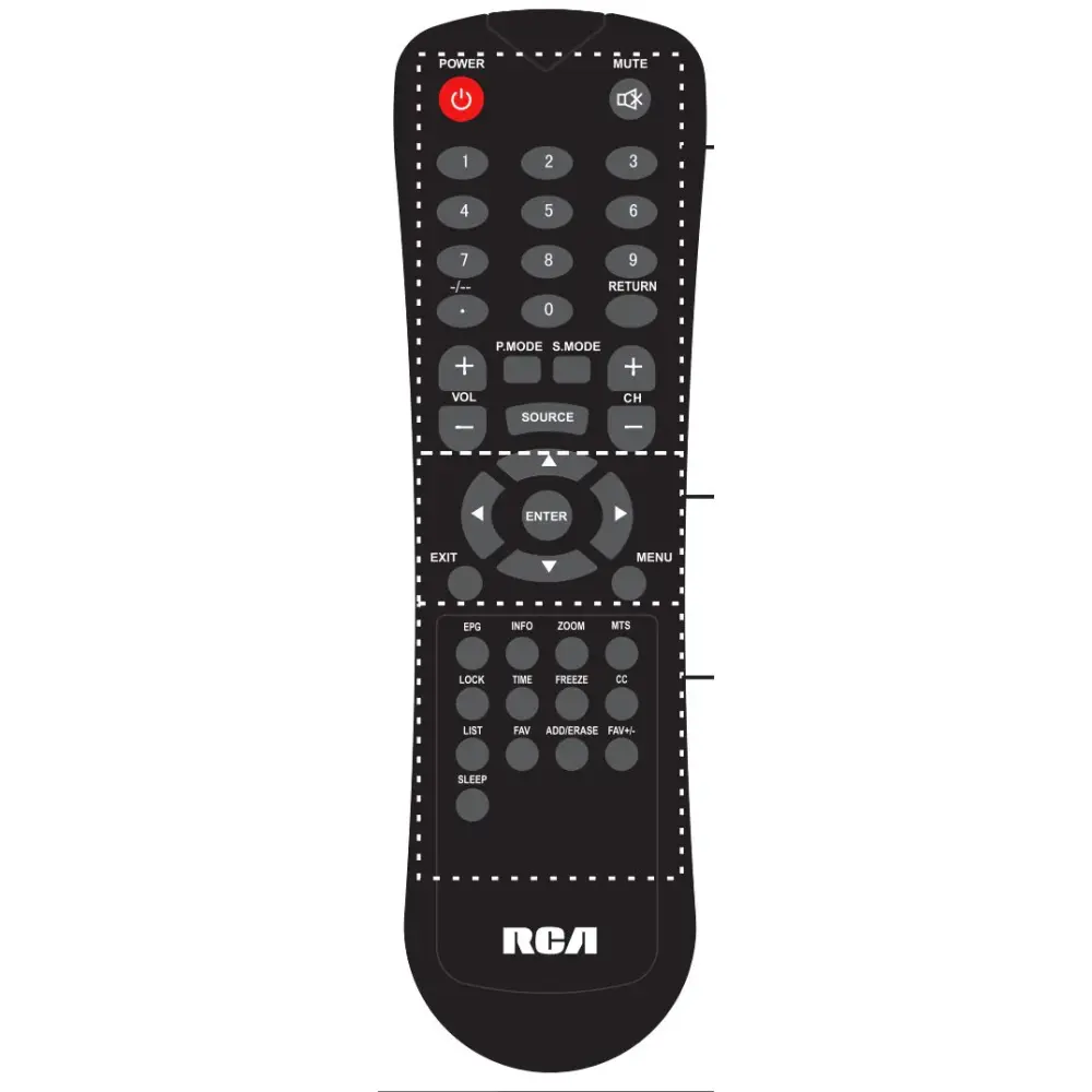 Control remoto para TV RCA RLED1930ABrem