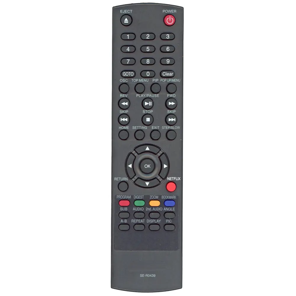 Control remoto para reproductor multimedia y Blu-ray Toshiba SE-R0439 - AH701131