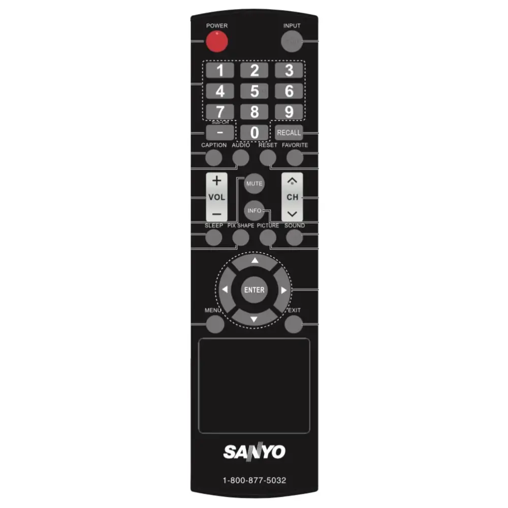 Control remoto para TV Sanyo YKF338001