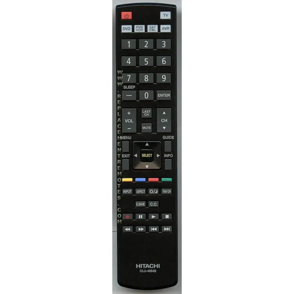 Control remoto para televisor Hitachi CLU4984S