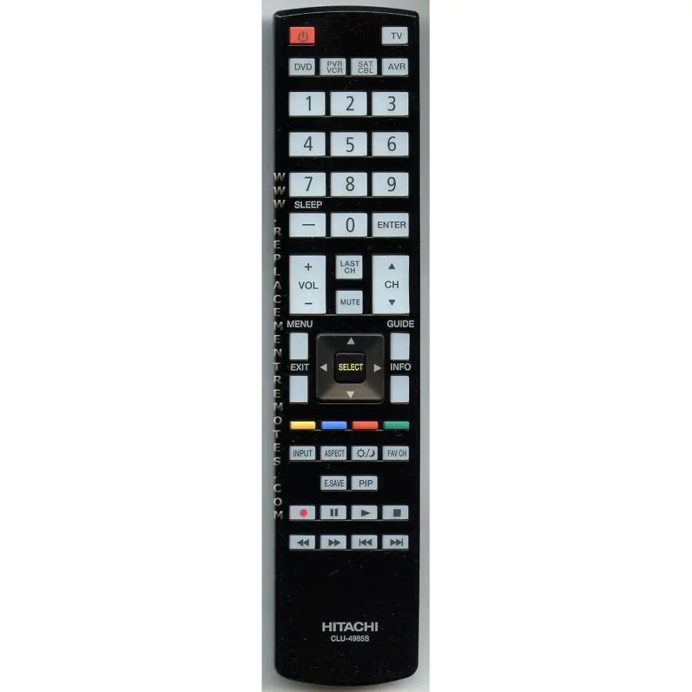 Control remoto para televisor Hitachi CLU4985S