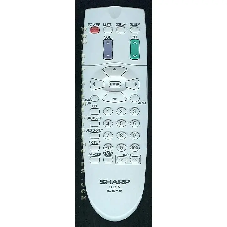 Control remoto para televisor Sharp GA367WJSA