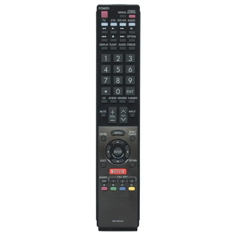 Control remoto para televisor Sharp GB118WJSA