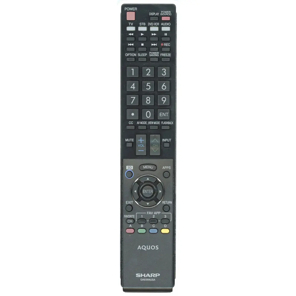 Control remoto para televisor Sharp RRMCGA936WJSA
