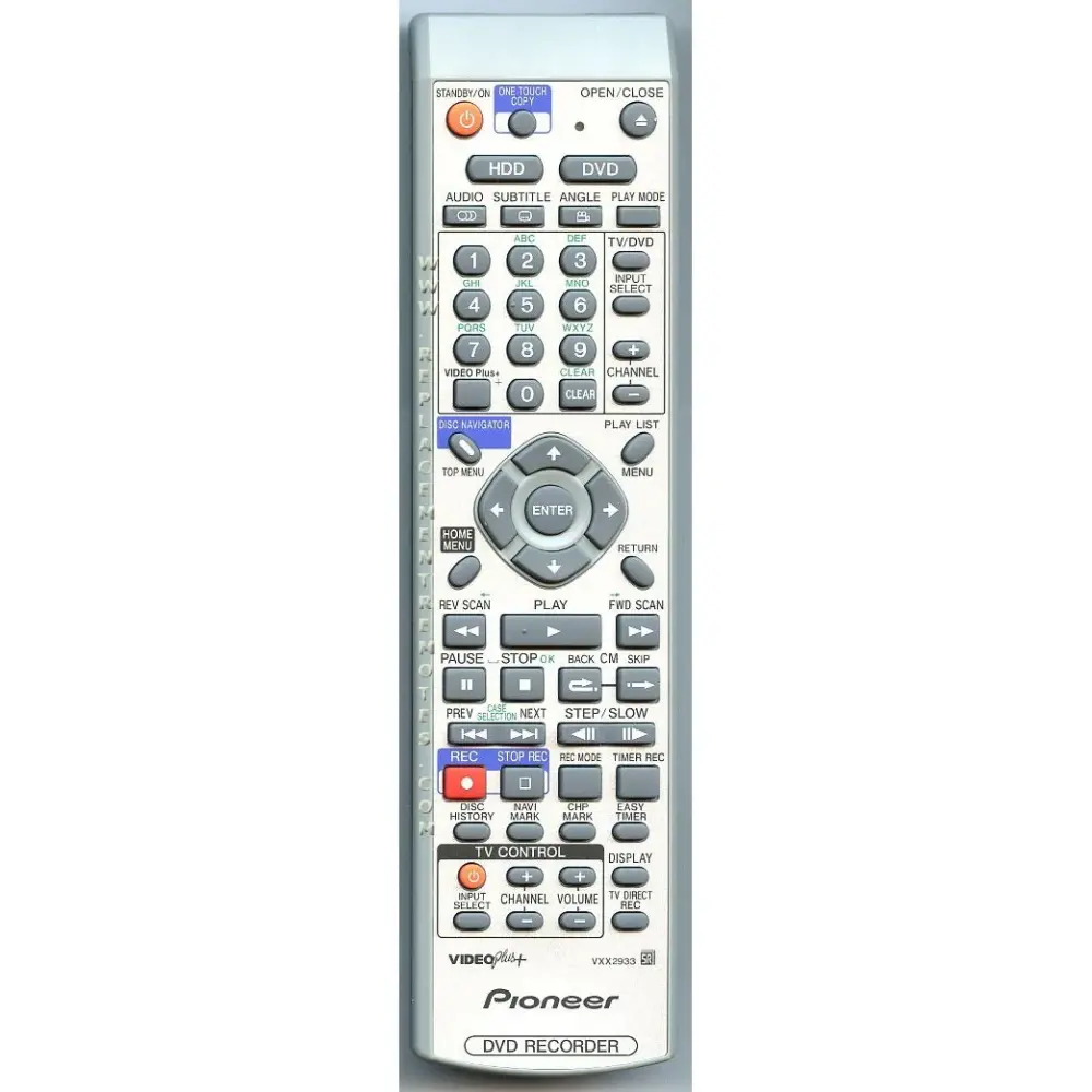 Control remoto Pioneer VXX2933 DVDR