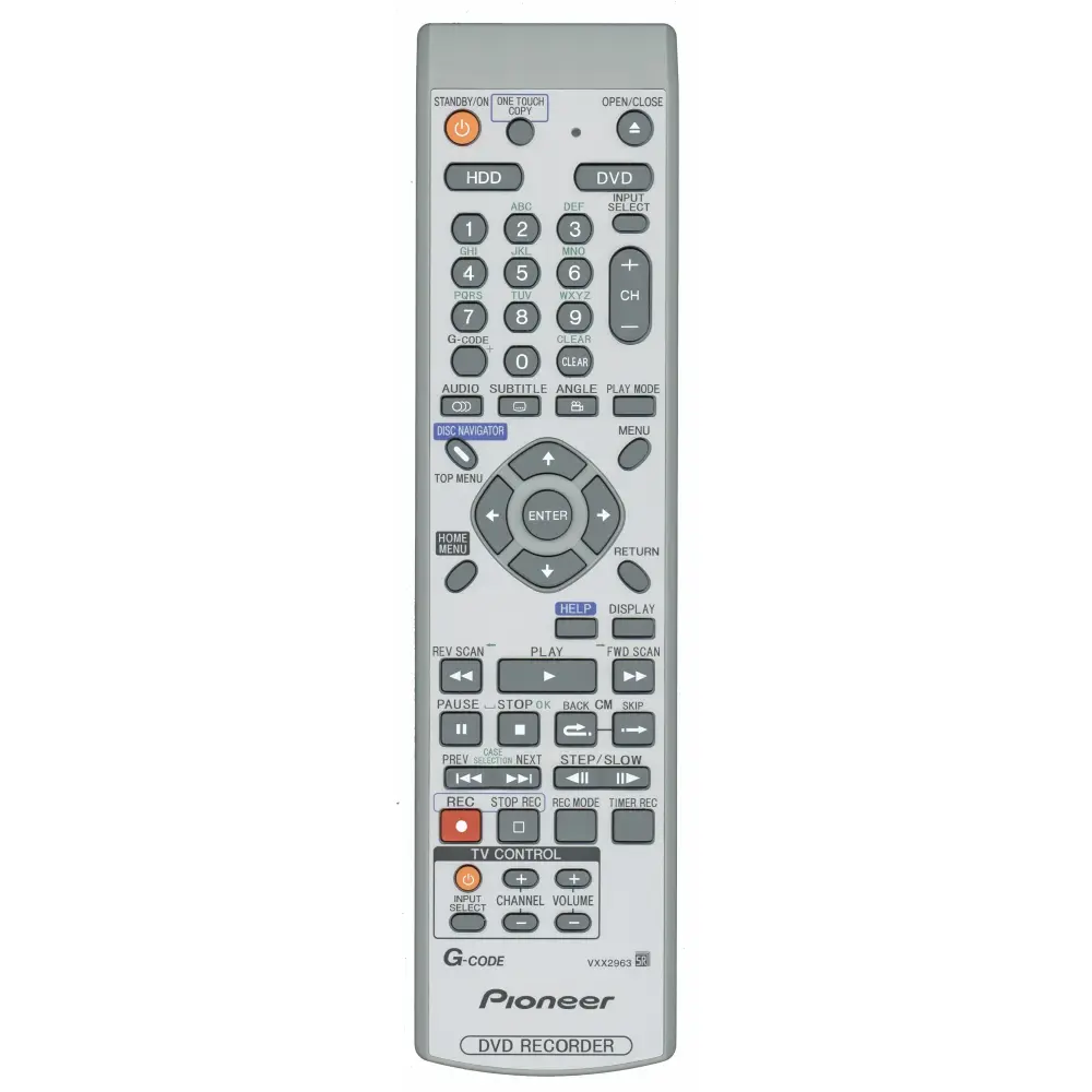 Control remoto Pioneer VXX2963 DVDR