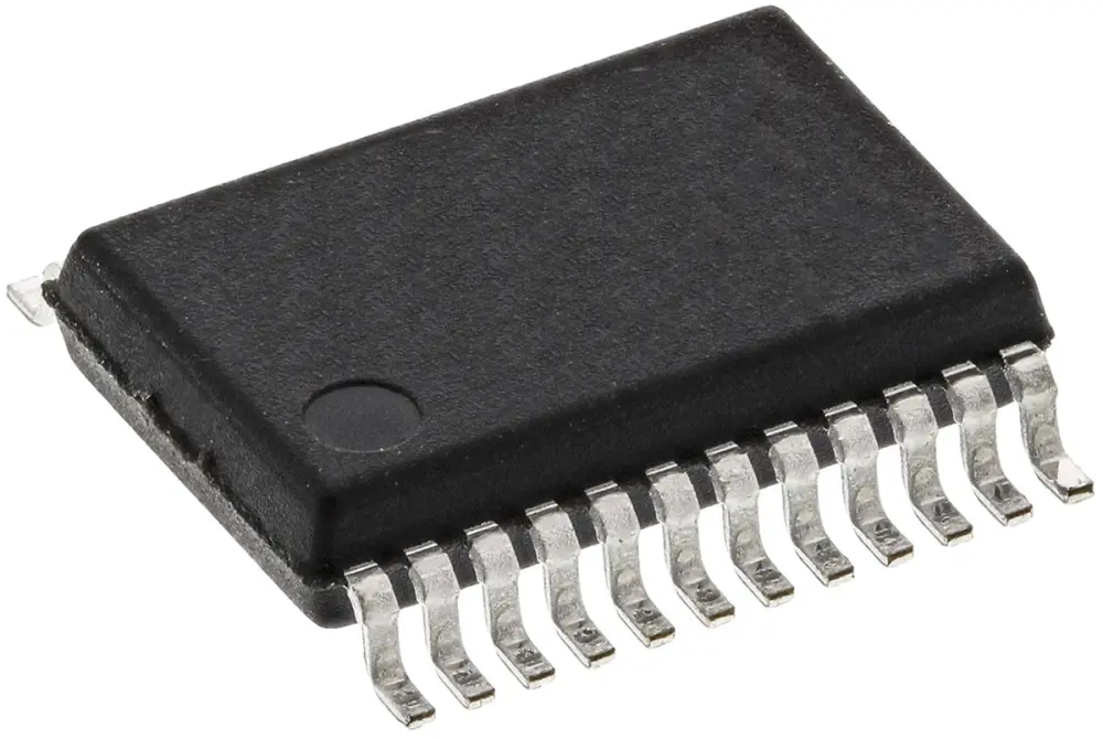ADC CS5524-ASZ, Quad, 24 bits, 617sps, SSOP, 24 pines Cirrus Logic