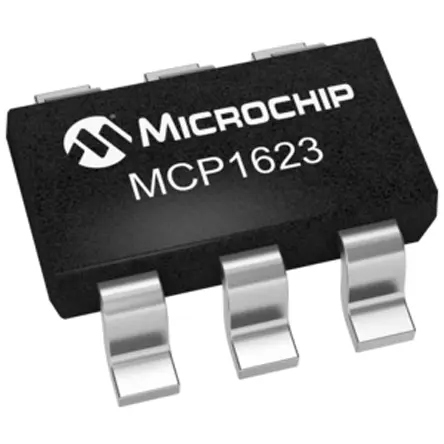 Regulador de impulso MCP1623T-I/CHY, 50mA SOT-23, 6 pines Ajustable, 630 kHz Microchip