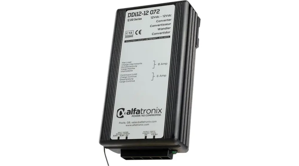 Convertidor dc-dc 72W, Salida 13.6V dc, 6A | DDI 12-12 072 Alfatronix