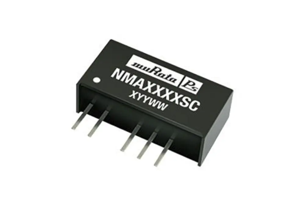 Convertidor dc-dc 1W, Salida ±5V dc, ±100mA, ±12.5% | NMA0505SC Murata Power Solutions