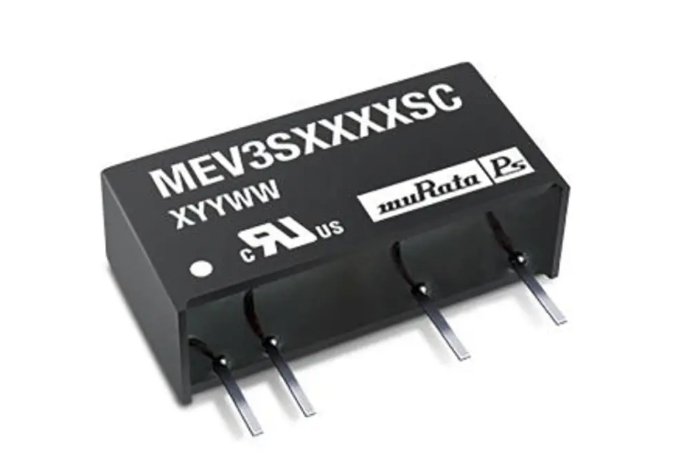 Convertidor dc-dc 3W, Salida 15V dc, 200mA | MEV3S1215SC Murata Power Solutions