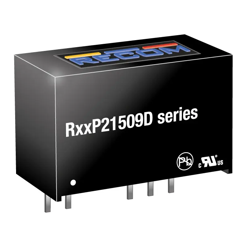 Convertidor dc-dc 2W, Salida -9V dc, -111mA, 0.1 | R12P21509D Recom