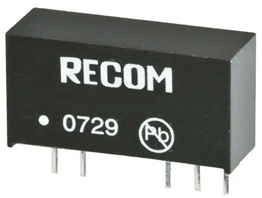 Convertidor dc-dc 2W, Salida -9V dc, -111mA, 0.1 | RKZ-241509D Recom