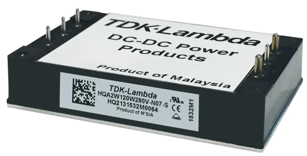 Convertidor dc-dc 120W, Salida 24V dc, 5A, 0.0003 | HQA2W120W240V-007-S TDK-Lambda