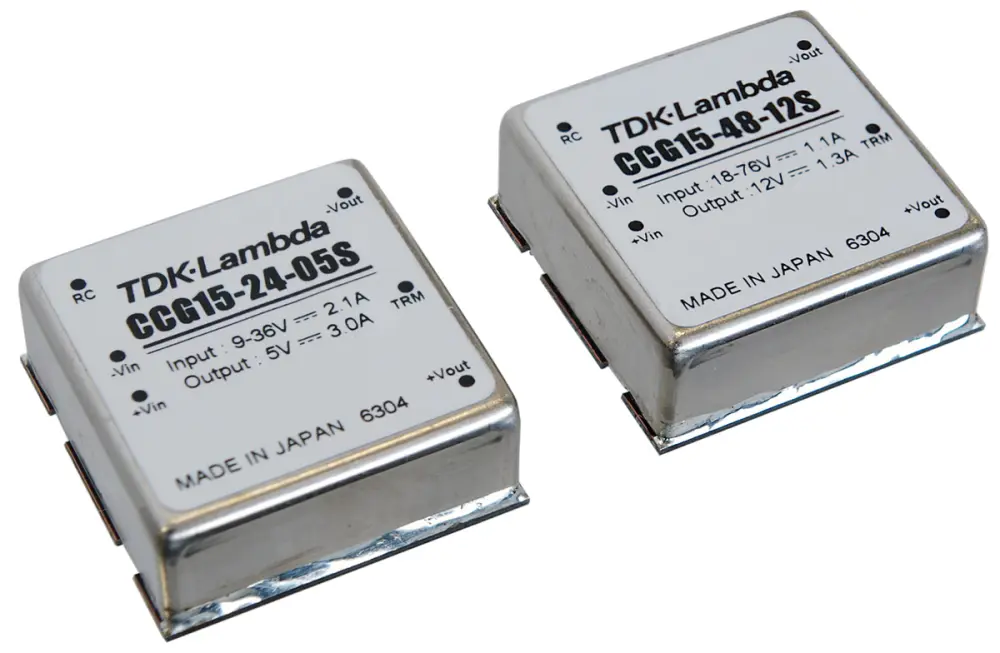 Convertidor dc-dc 15W, Salida 5V dc, 3A, 20mV | CCG15-24-05S TDK-Lambda
