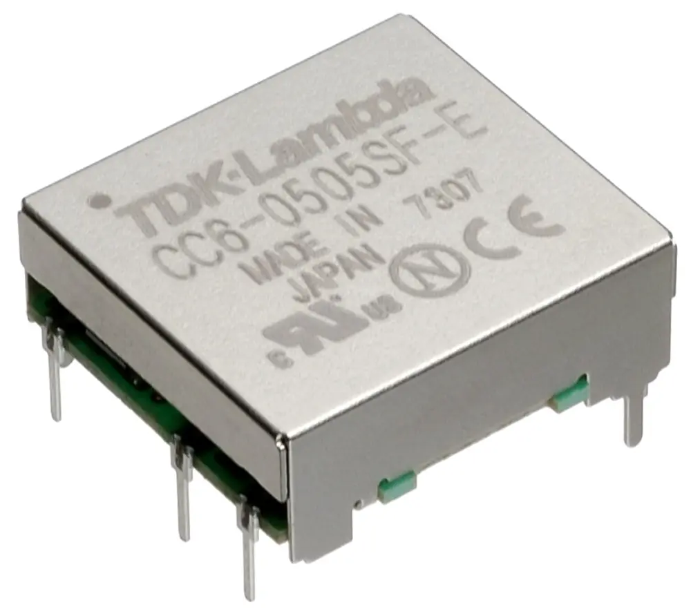 Convertidor dc-dc 6W, Salida ±12V dc, 250mA, 600mV | CC6-2412DF-E TDK-Lambda