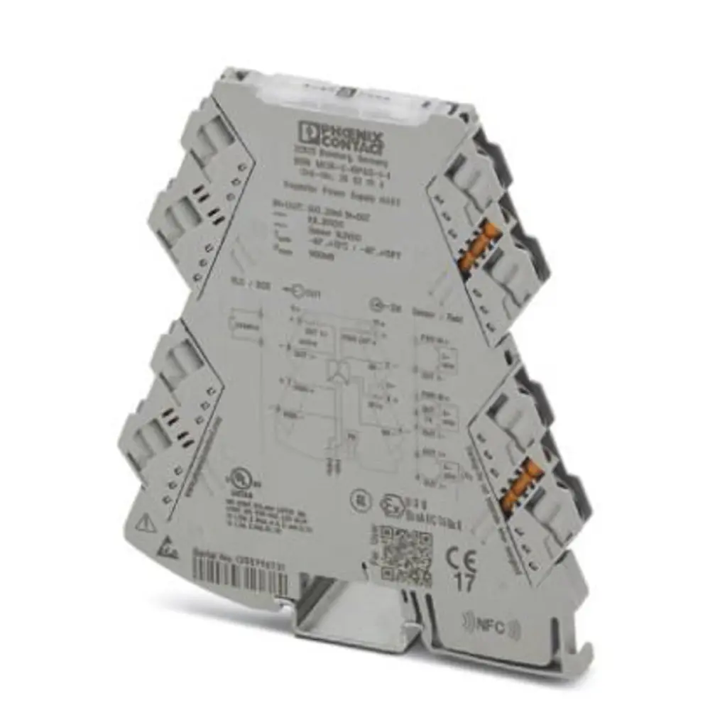 Acondicionador de señal Phoenix Contact MINI MCR, alim. 9.6 → 30V dc, . 0 → 20mA, out. 0 → 24mA, | 2902014