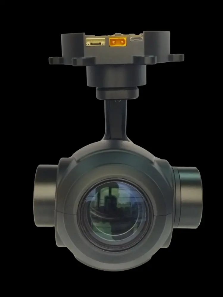 TOPOTEK RIP10S4K Drone Cámara Gimbal - Cámara 4K con Zoom Óptico 10X + Cardán PTZ Estabilizado de 3 Ejes con Salida IP...