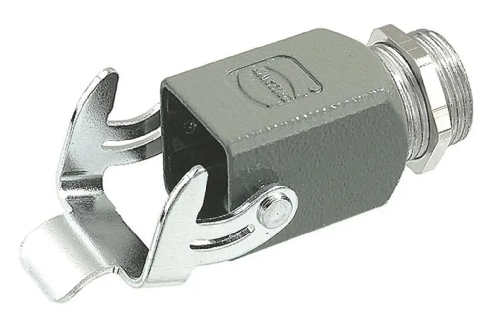 Base para conector industrial HARTING serie Han tamaño 3A, con rosca M20, 2 palancas | 19200031150