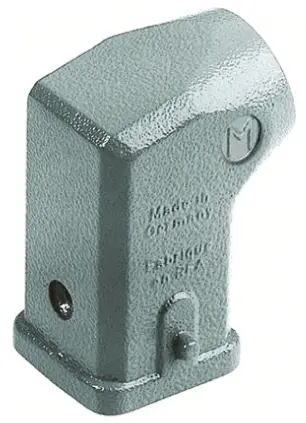 Carcasa para conector industrial con entrada lateral HARTING serie Han EMC tamaño 3A, con rosca M20 x 1.5 | 19620031640