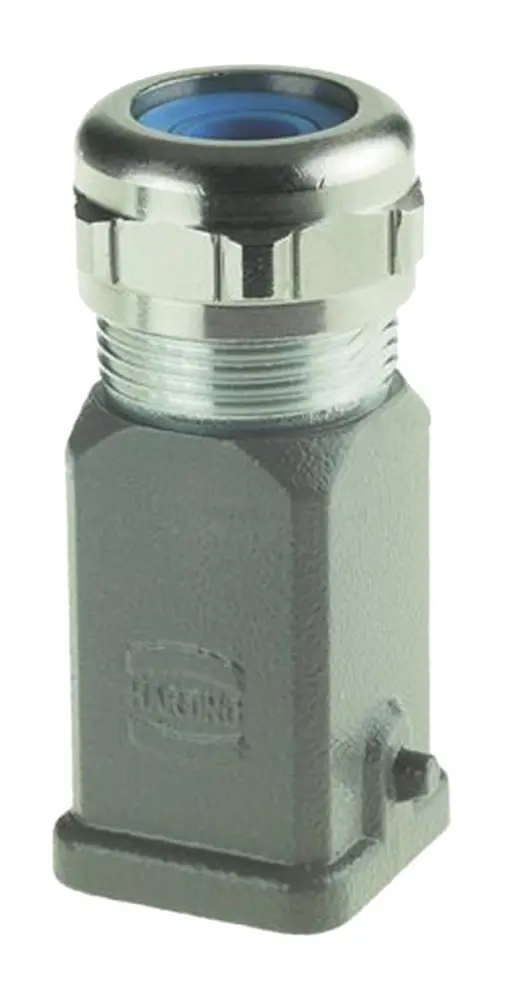 Carcasa para conector industrial con entrada superior HARTING serie Han tamaño 3A, con rosca M25 | 19200031425