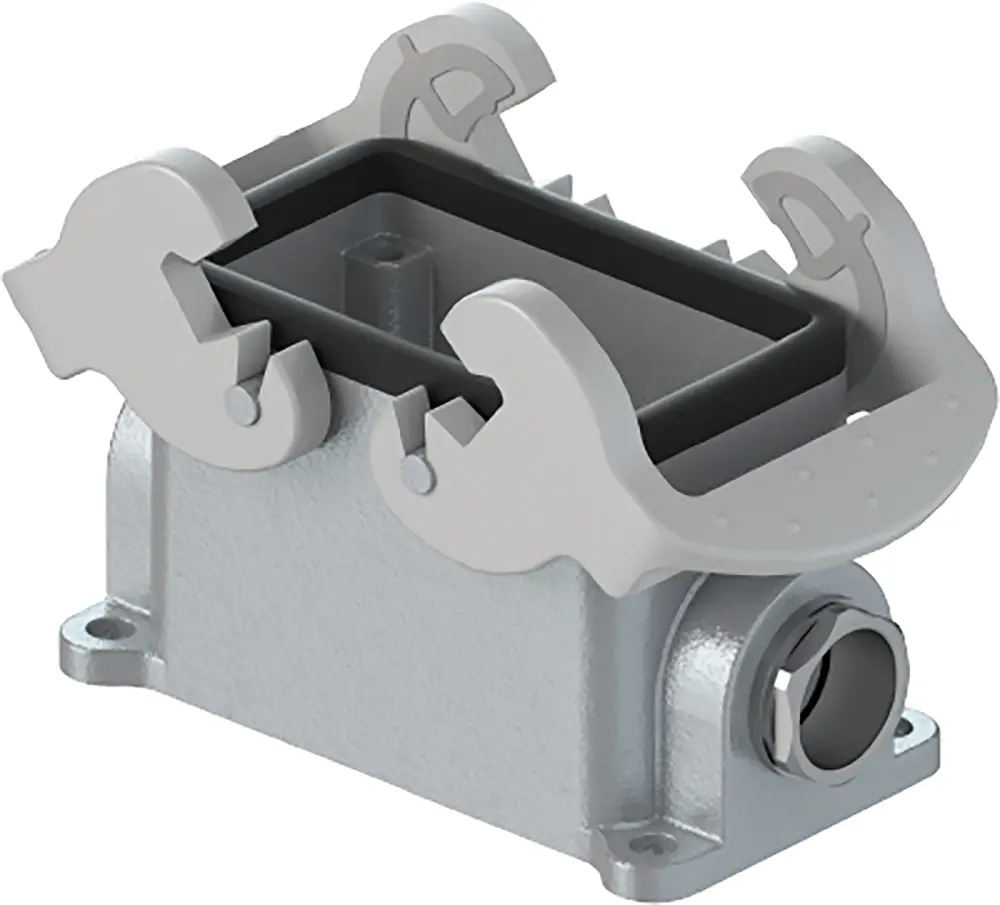 Base para conector industrial con entrada lateral Wieland serie Bottom BAS GUT GC, con rosca M20, para utilizar con | 70.3...