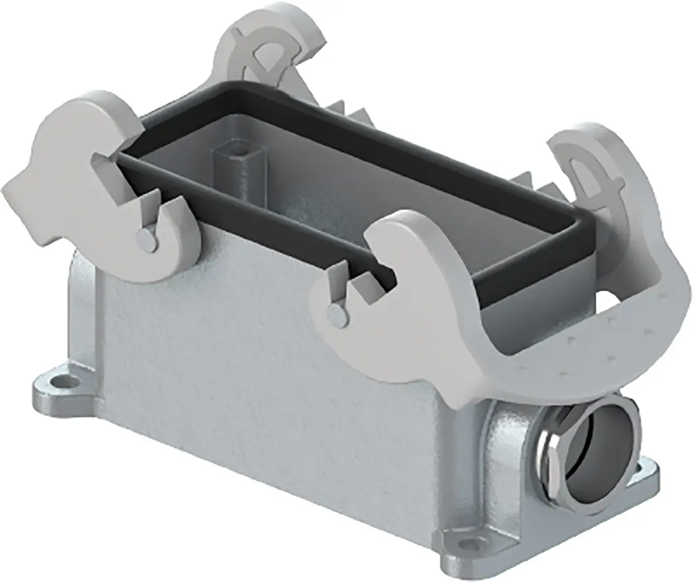 Base para conector industrial con entrada lateral Wieland serie Bottom BAS GUT GC, con rosca M25, para utilizar con | 70.3...