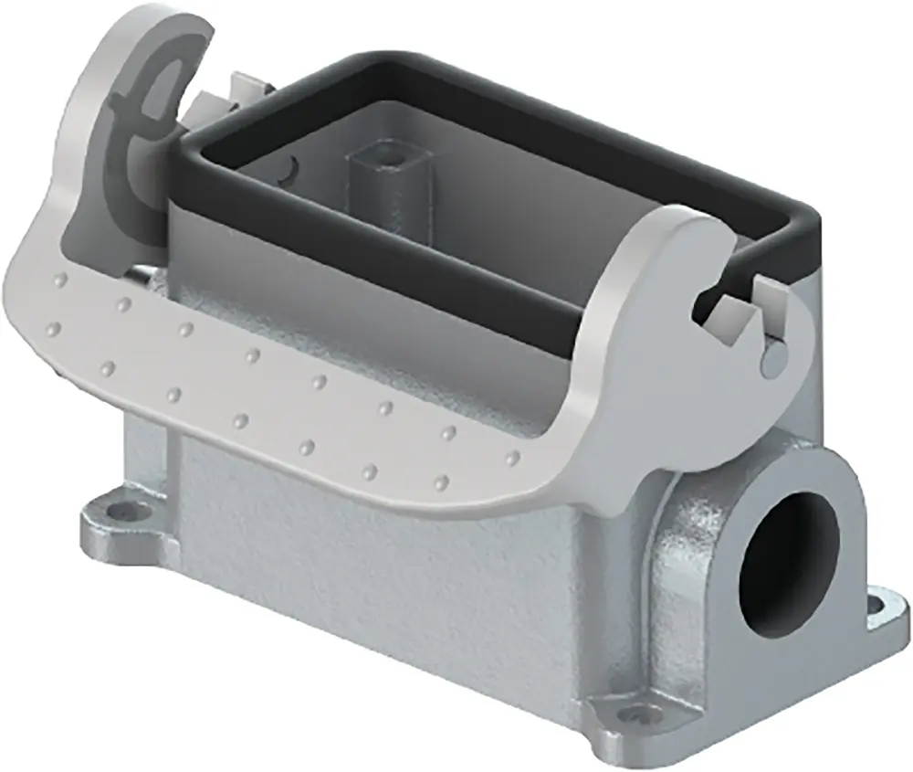 Base para conector industrial con entrada lateral Wieland serie Bottom BAS GUT GM, con rosca M20, para utilizar con | 70.3...