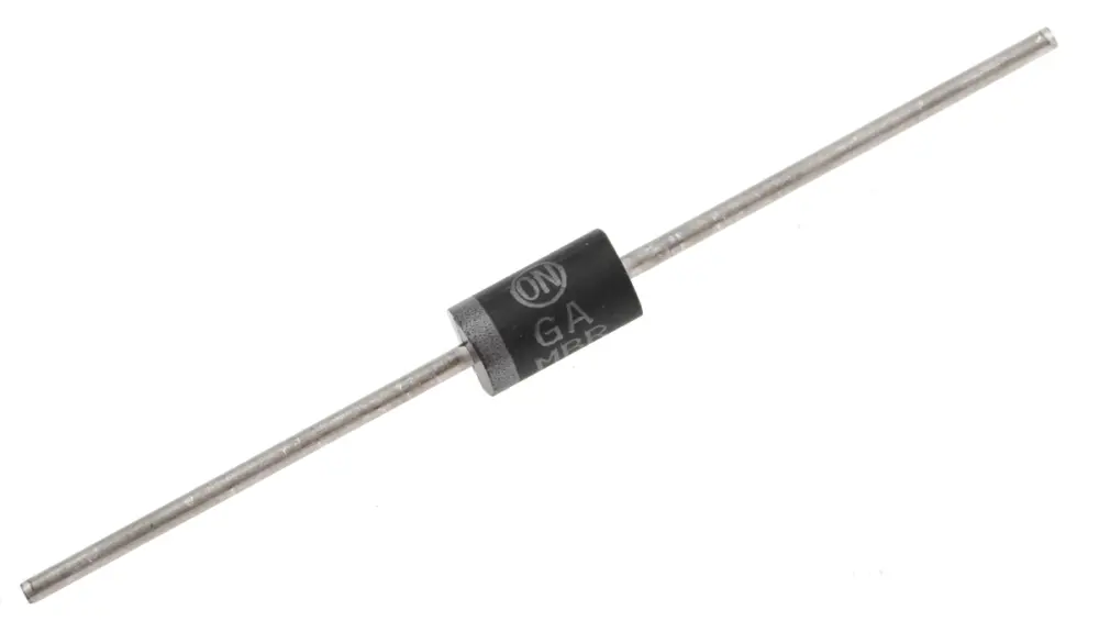 Diodo, MBR360G, Rectificador Schottky, 3A, 60V Barrera Schottky, CASE 267, 2-Pines onsemi