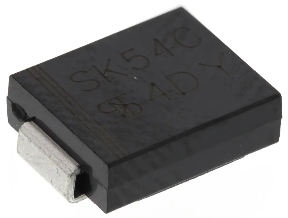Diodo, SK54C, Rectificador Schottky, 5A, 40V Schottky, DO-214AB (SMC), 2-Pines Taiwan Semiconductor