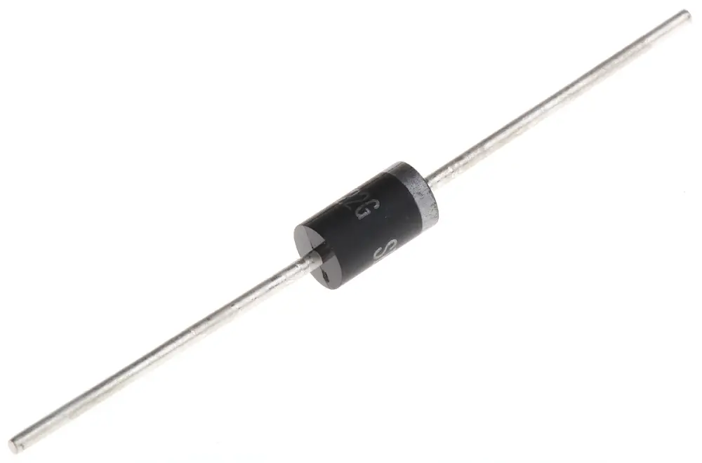 Diodo, SB560A-E3/54, Rectificador Schottky, 5A, 60V Barrera Schottky, DO-201AD, 2-Pines 650mV Vishay