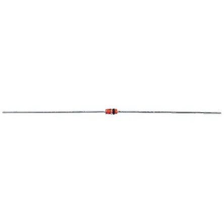 onsemi 1.91 (Dia.) x 4.56mm Simple NULL +200 °C 500 mW 5μ 7Ω -65 °C Montaje en orificio pasante 6.2V 1 DO-35 2 Diodo |...
