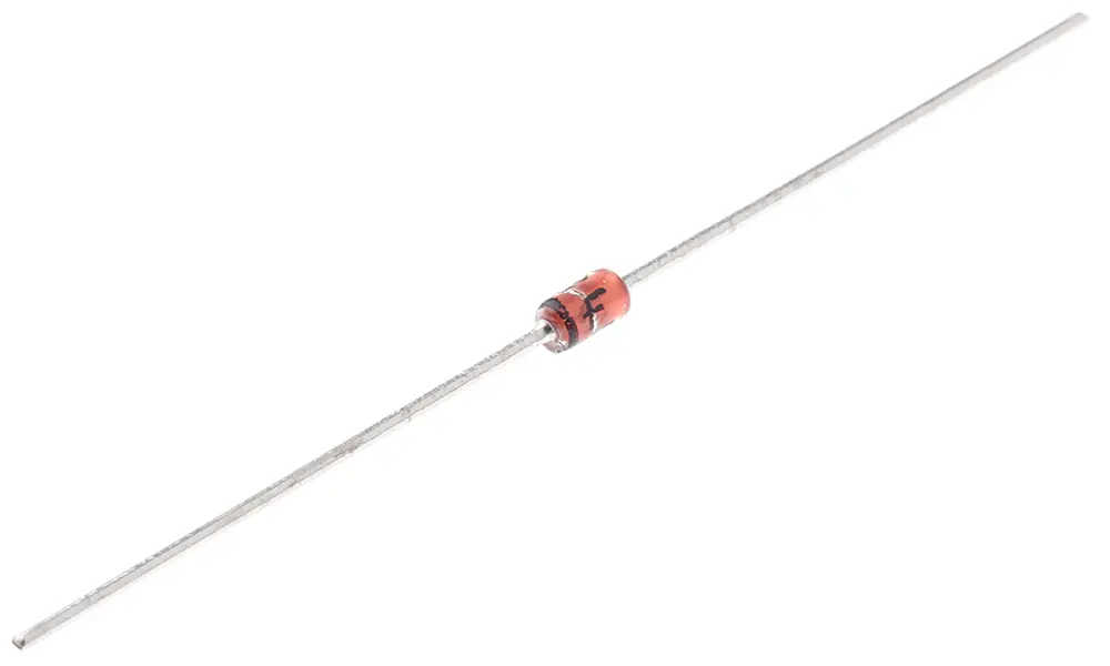 onsemi 2.72 (Dia.) x 5.2mm Simple 1N4728ATR +200 °C 1 W 100μ 10Ω -65 °C Montaje en orificio pasante 3.3V 1 DO-41 2
