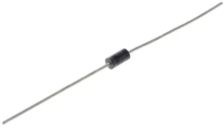 onsemi 2.72 (Dia.) x 5.2mm Simple 1N4747A +200 °C 1 W 5μ 22Ω -65 °C Montaje en orificio pasante 20V 1 DO-41 2 Diodo