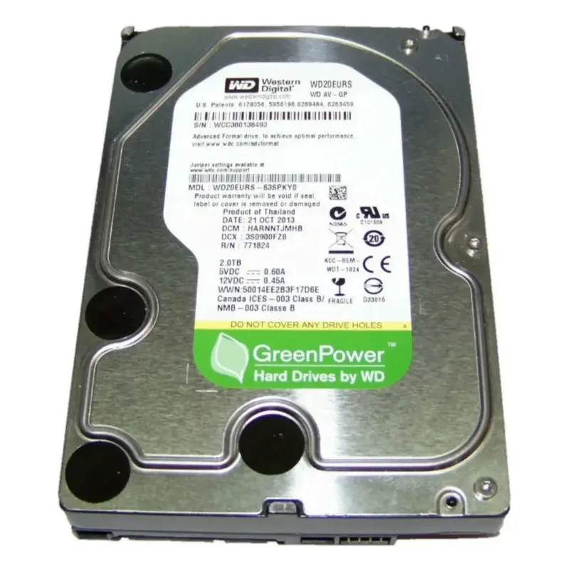 Disco Duro de 2TB Western Digital WD20 - Almacenamiento de Alto Rendimiento
