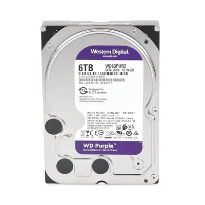 Disco Duro WD de 6TB Violeta / Para Videovigilancia