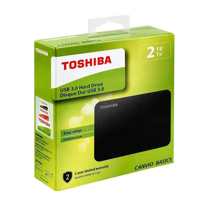 Disco duro externo Canvio Basics Toshiba 2000GB USB 3,0 negro