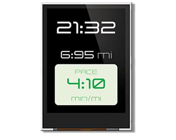 Display LCD color TFT táctil resistivo 4D Systems de 2.4plg, 240 x 320pixels, alim. 3,3 V, interfaz de CPU de 8, 16 bits ...
